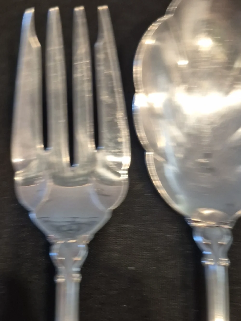 Holmer And Edwards Deep Silver Plated Orleans Set Of 3 Serving Pieces